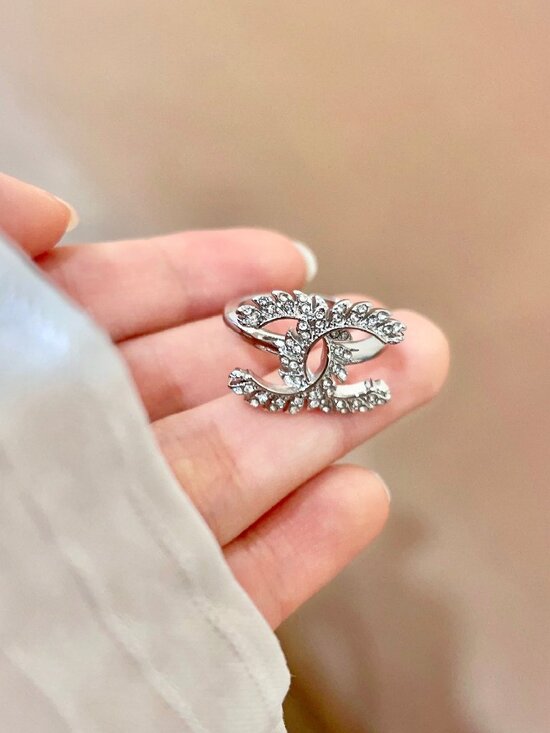 CHANEL. Jewelry - CHANEL Adjustable Open CC Logo Ring